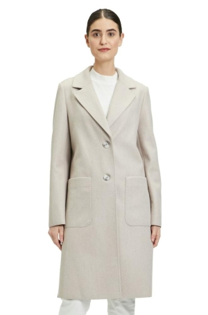 Betty Barclay női kabát, szövet, foltzsebes, oldalt hasított