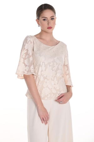 Frank Lymann női felső eleje-hátulja variálható ,brokátmintás