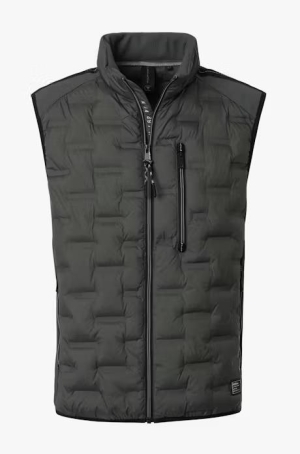 Casamoda férfi mellény, steppelt, cipzáros