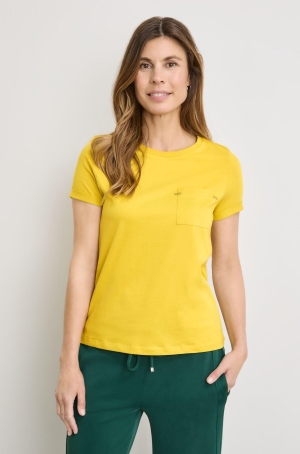 Gerry Weber női felső, rövidujjú, kereknyakú, zsebes