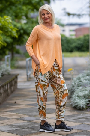 Lisa Campione női pulóver h.ujjú,laza bő