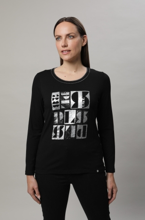 golléhaug női felső, kereknyakú, hosszúujjú