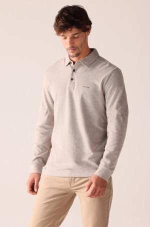 Pierre Cardin férfi ingpulóver hosszúujjú,gombos nyakú