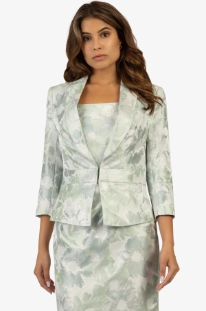 Apart női kabátka, derékban szabott, 3/4-es ujjú, sálgalléros