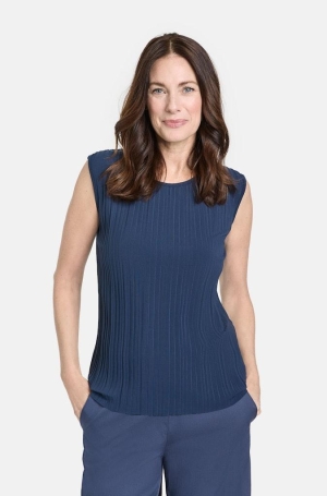 Gerry Weber női top, plisszé, kereknyakú