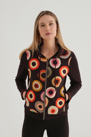 Dolcezza női kabátka,szabadidő,kapucnis,cipzáros,zsebes