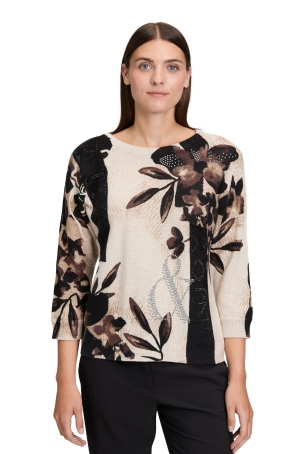 Betty Barclay női pulóver, kereknyakú, 3/4-es ujjú