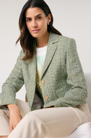 Gerry Weber női zakó, buklé, gombos, zsebpatnis