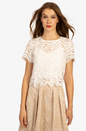 Apart női blúz csipke,rövid ujjú