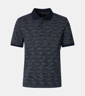 Casamoda férfi ingpulóver, galléros, rövidujjú