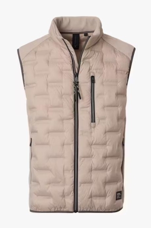 Casamoda férfi mellény, steppelt, cipzáros