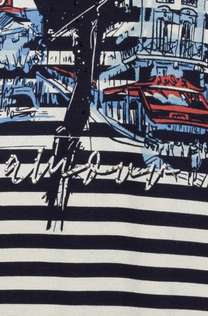 Olsen női felső 3/4-es ujjú,gumisaljú,kereknyakú