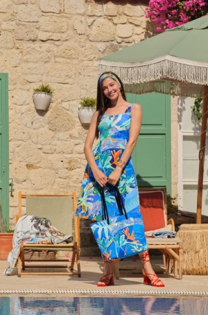 Dolcezza női ruha, pántos, karcsúsított