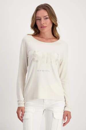 Monari női felső hosszúujjú, SIM feliratos