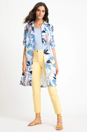 Olsen női ruha 3/4-es ujjú ingruha,zsebes,végig gombos