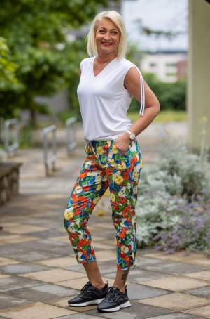 Maloka női felső ujjatlan,húzott vállú,