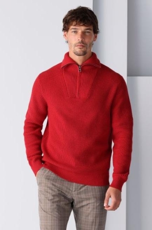 Pierre Cardin férfi pulóver cipzáros nyakú