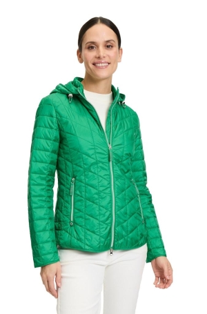 Betty Barclay női dzseki, steppelt, kapucnis, oldalt pántos