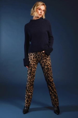 Monari női nadrág, 5 zsebes, gumisderekú