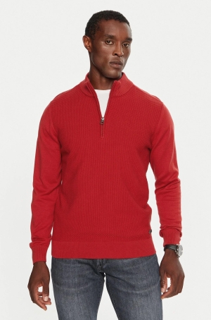 Pierre Cardin férfi pulóver, kötött, cipzáros-állógallér