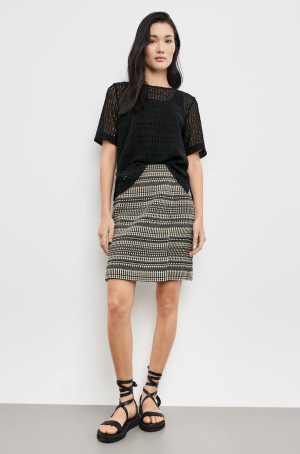 Taifun női szoknya mini,átlapolt