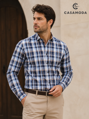 Casamoda férfi ing, casual fit hosszúujjú