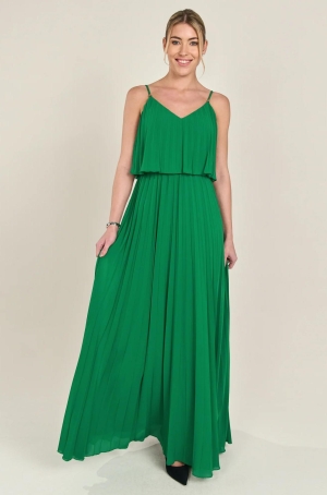 Apart női ruha, spagettipántos, plisszé hosszú