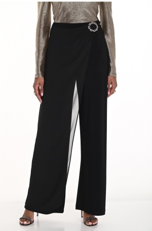 Frank Lymann női nadrág egyenes,muszlinos,díszcsatos