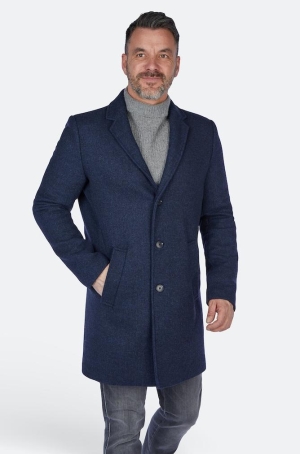 Calamar férfi kabát szövet, halszálkás