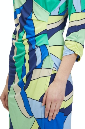 Betty Barclay női ruha, 3/4-es-húzott ujjú, átlapolt, oldalt húzott