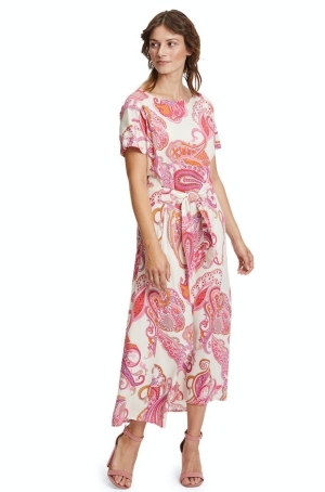 Betty Barclay női ruha, hosszú, megkötős, japánujjú