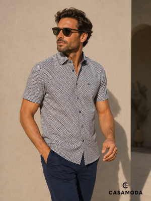 Casamoda férfi ing , casual fit, rövidujjú