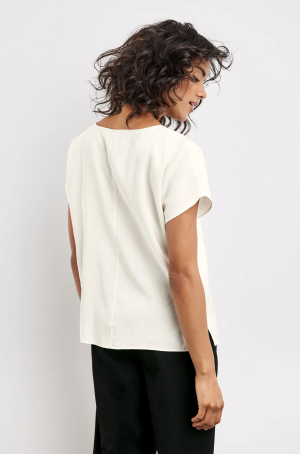 Taifun női blúz, japánujjú, kereknyakú, oldalt sliccelt